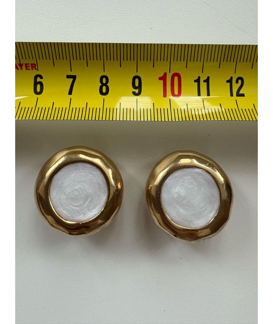 GIVENCHY Золотые металлические клипсы, фото 8