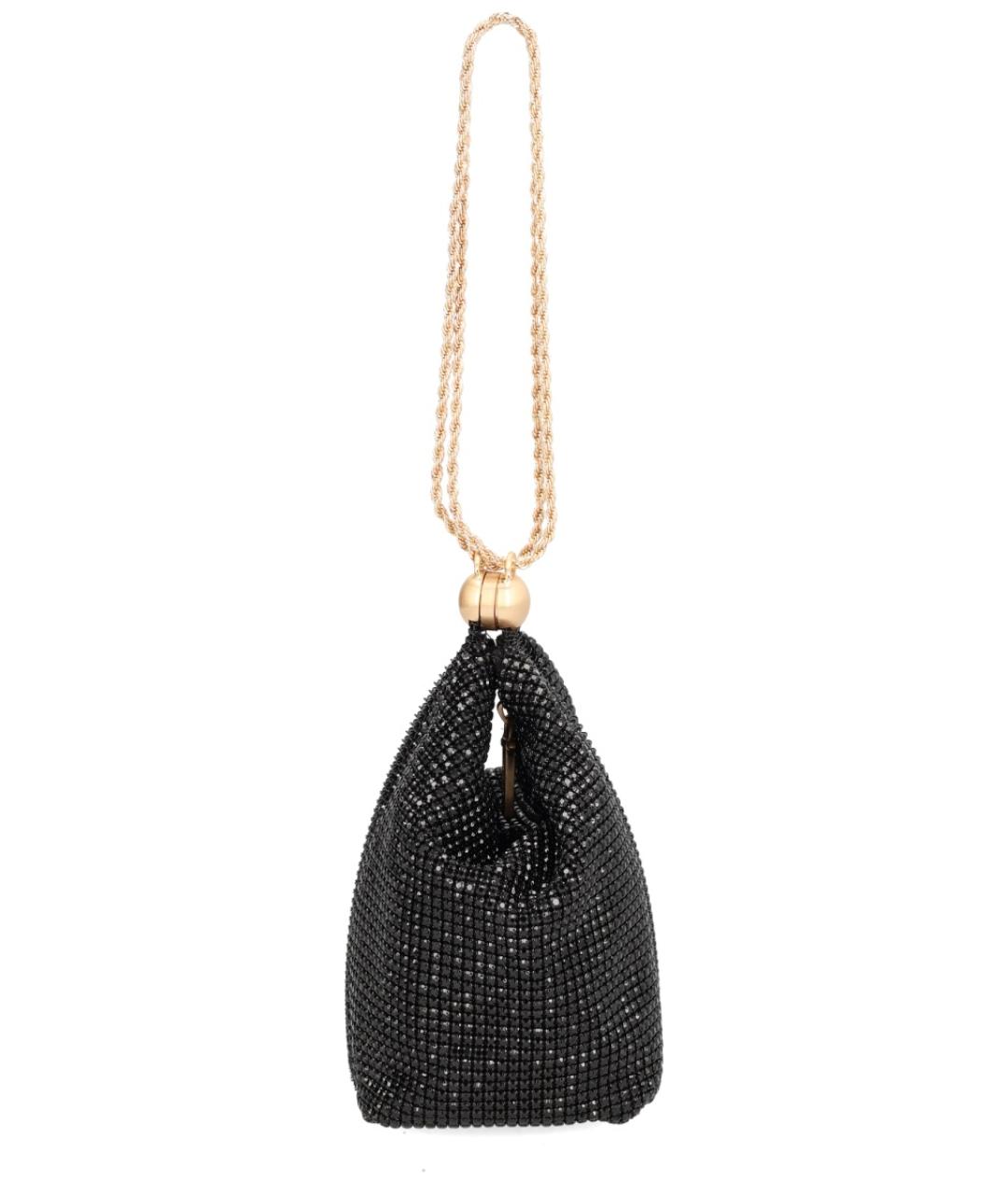 CULT GAIA Черная тканевая сумка с короткими ручками, фото 3