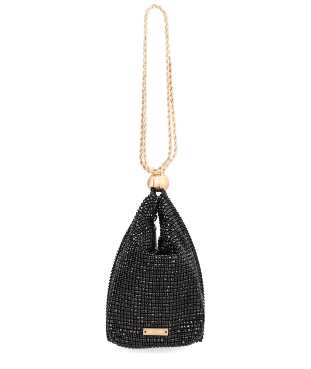 CULT GAIA Черная тканевая сумка с короткими ручками, фото 2