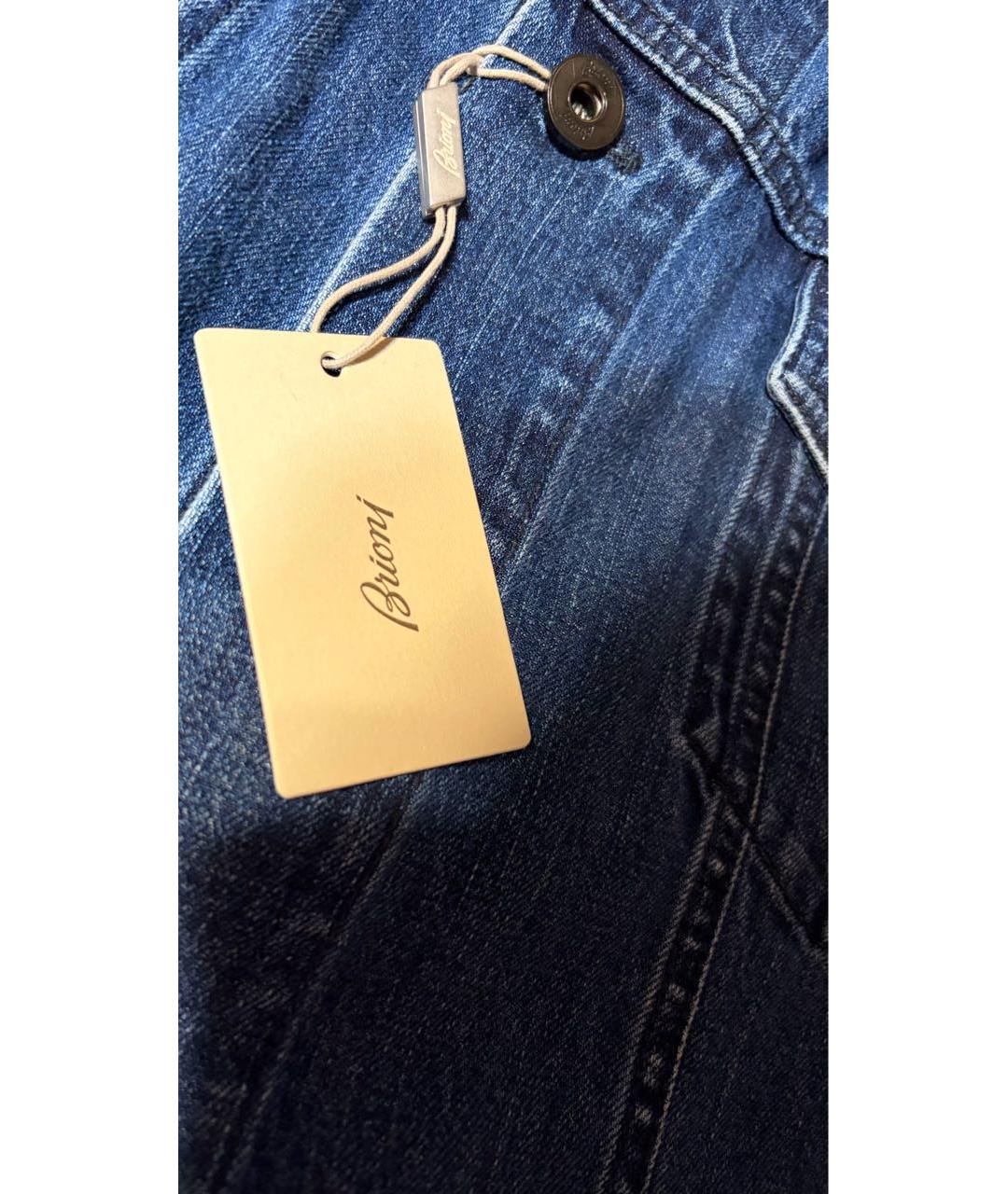 BRIONI Синяя деним куртка, фото 5