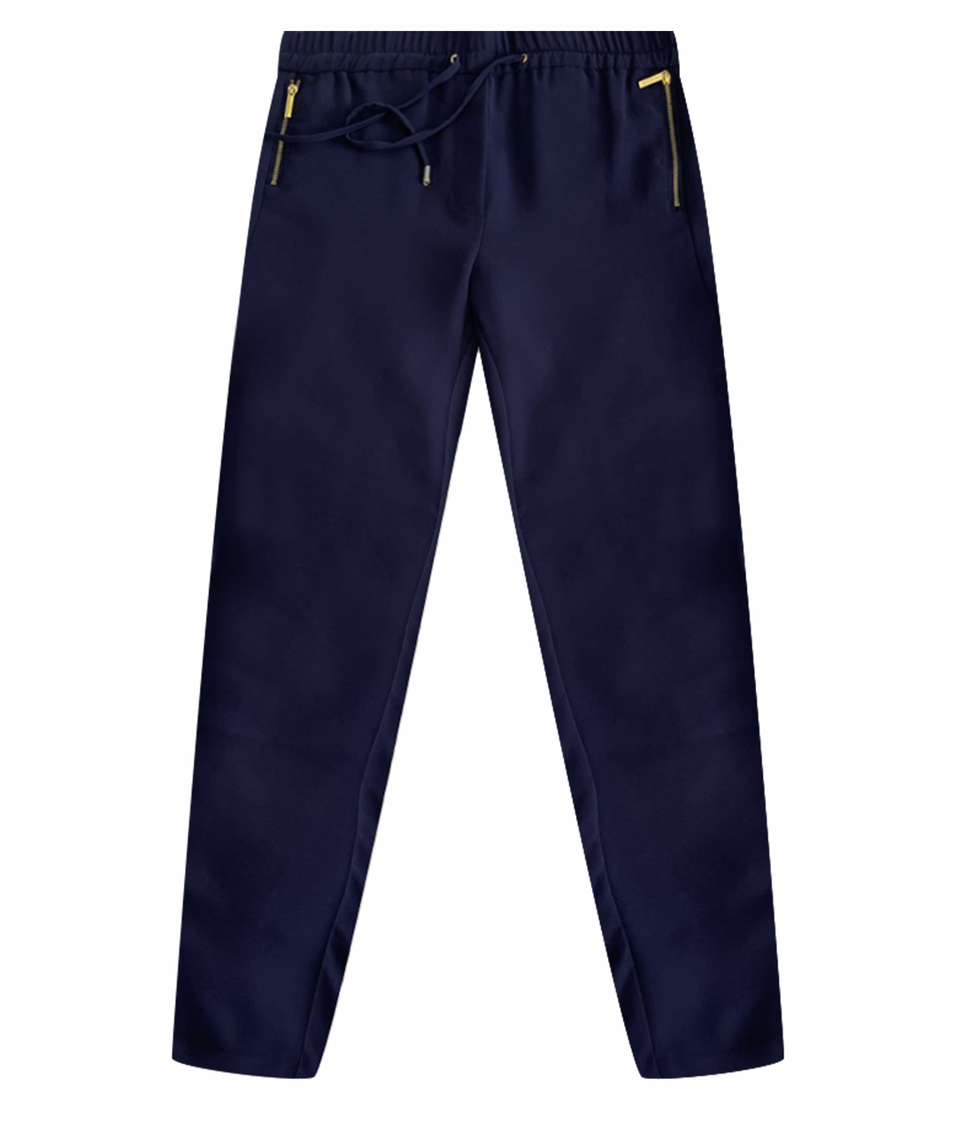 MICHAEL KORS Темно-синие полиэстеровые брюки узкие, фото 1