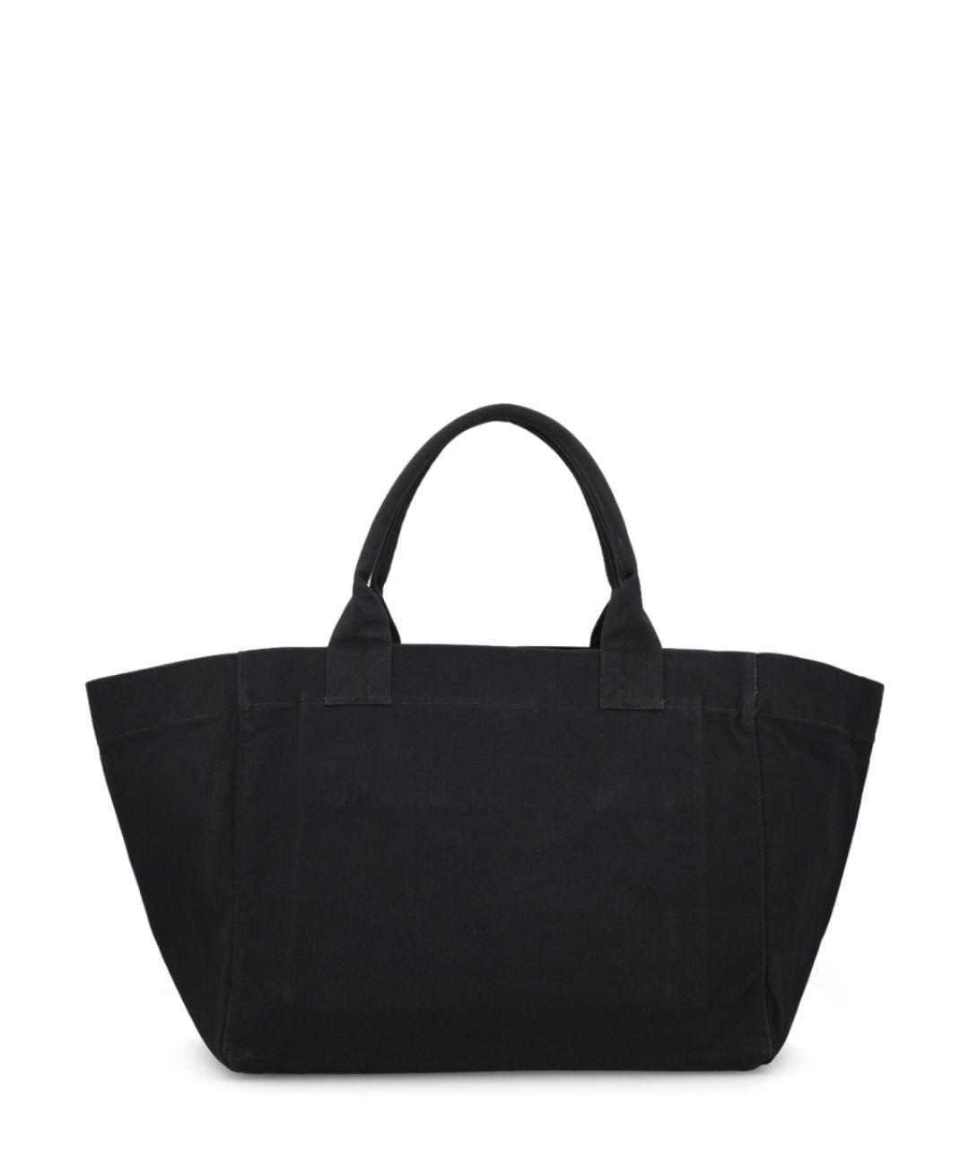 GANNI Черная хлопковая сумка тоут, фото 3