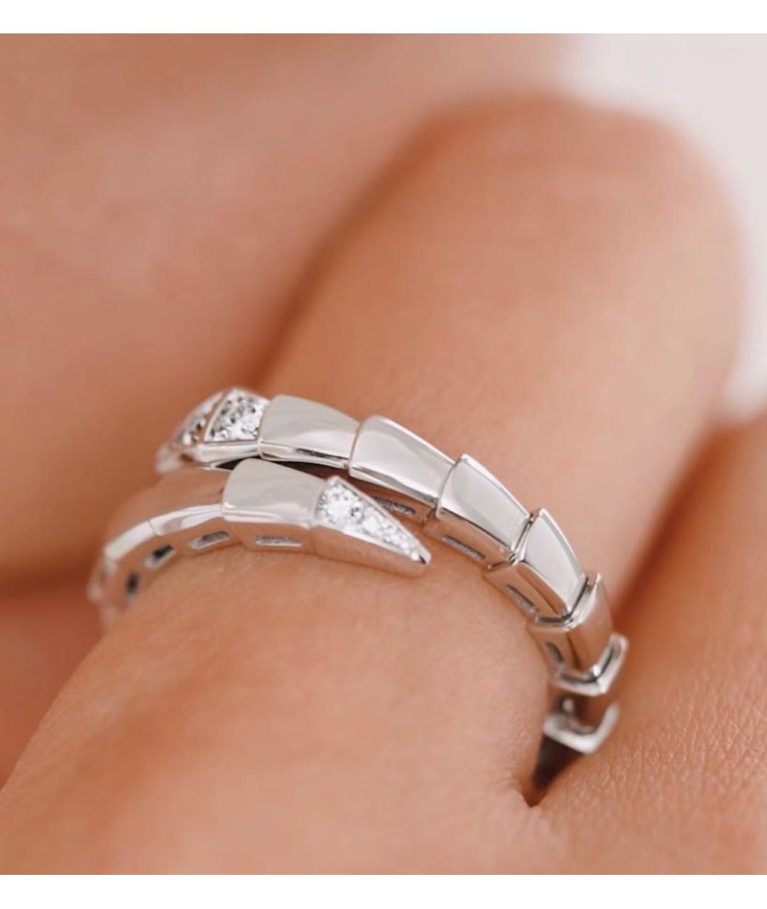 BVLGARI Серебряное кольцо из белого золота, фото 4