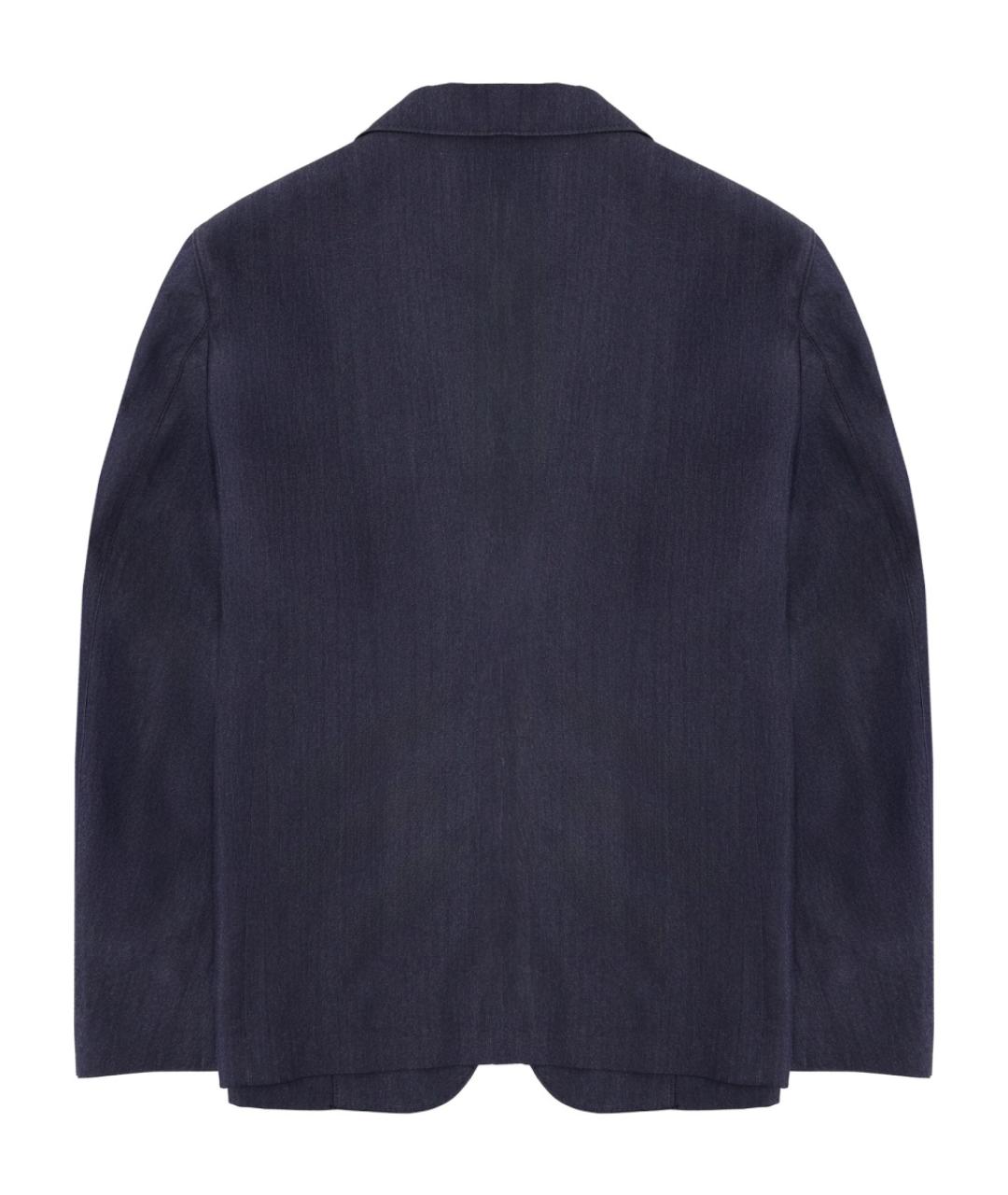 GIORGIO ARMANI Синий шерстяной пиджак, фото 2