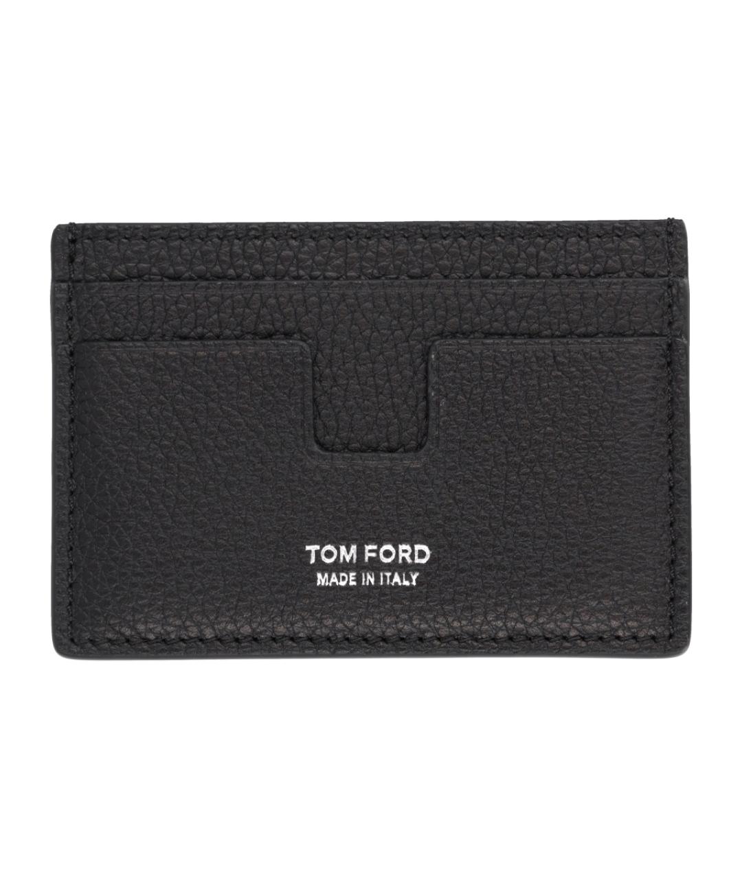 TOM FORD Черный кожаный кардхолдер, фото 1
