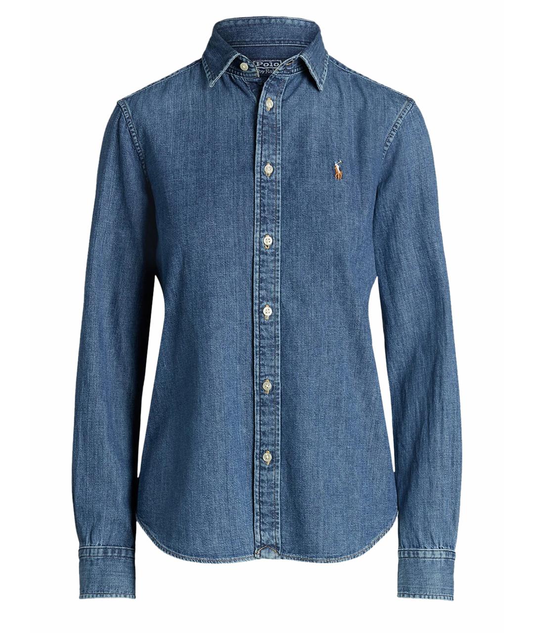 POLO RALPH LAUREN Синяя хлопковая рубашка, фото 1