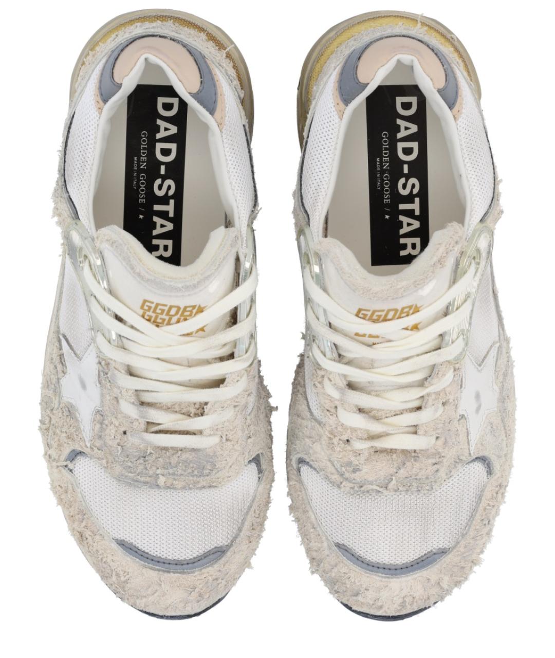 GOLDEN GOOSE DELUXE BRAND Белые замшевые кроссовки, фото 4