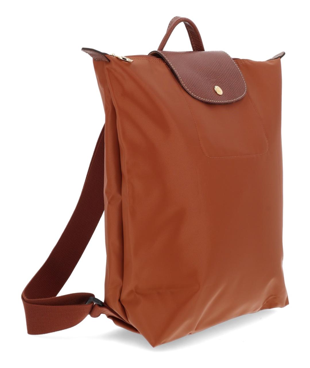LONGCHAMP Коричневый тканевый рюкзак, фото 3