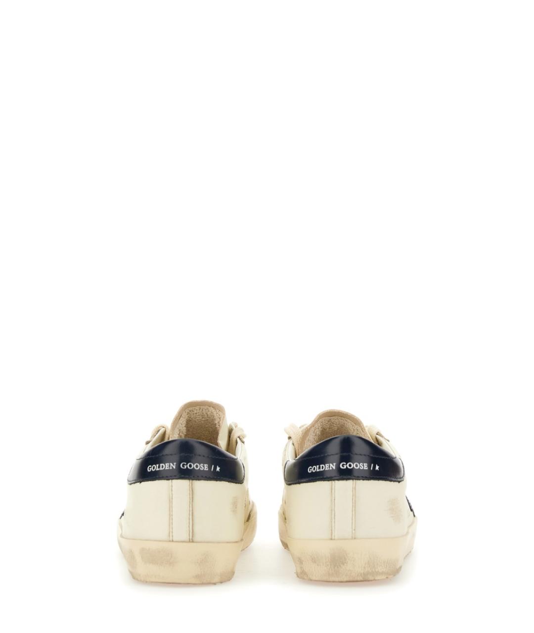 GOLDEN GOOSE DELUXE BRAND Белые кожаные низкие кроссовки / кеды, фото 3