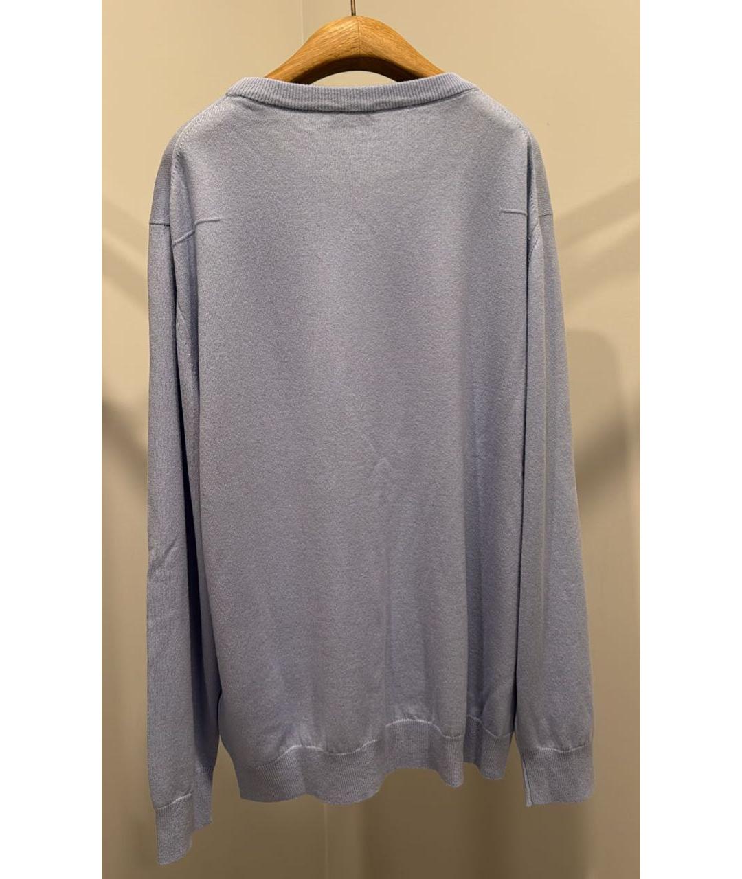 CHRISTIAN DIOR Голубой кашемировый джемпер / свитер, фото 2