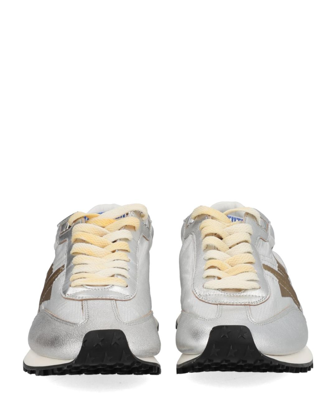 GOLDEN GOOSE DELUXE BRAND Серебряные кроссовки из искусственной кожи, фото 3