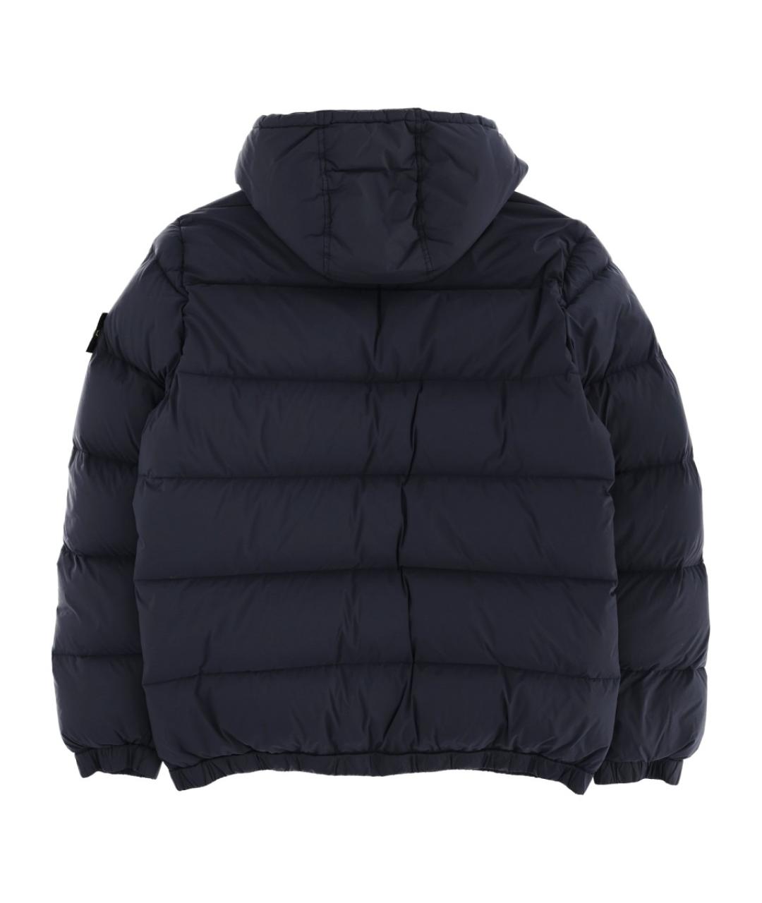 STONE ISLAND Синий полиамидовый пуховик, фото 2