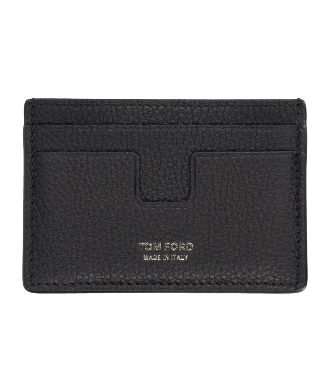 TOM FORD Черный кожаный кардхолдер, фото 1