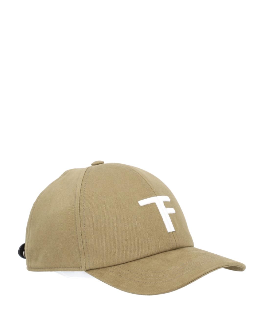 TOM FORD Бежевая хлопковая кепка/бейсболка, фото 2