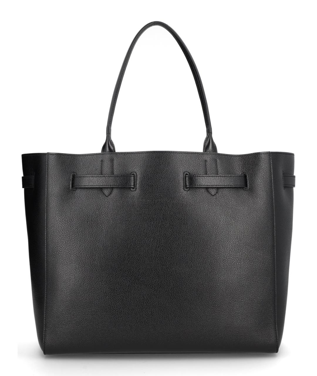 TOM FORD Черная кожаная сумка тоут, фото 1