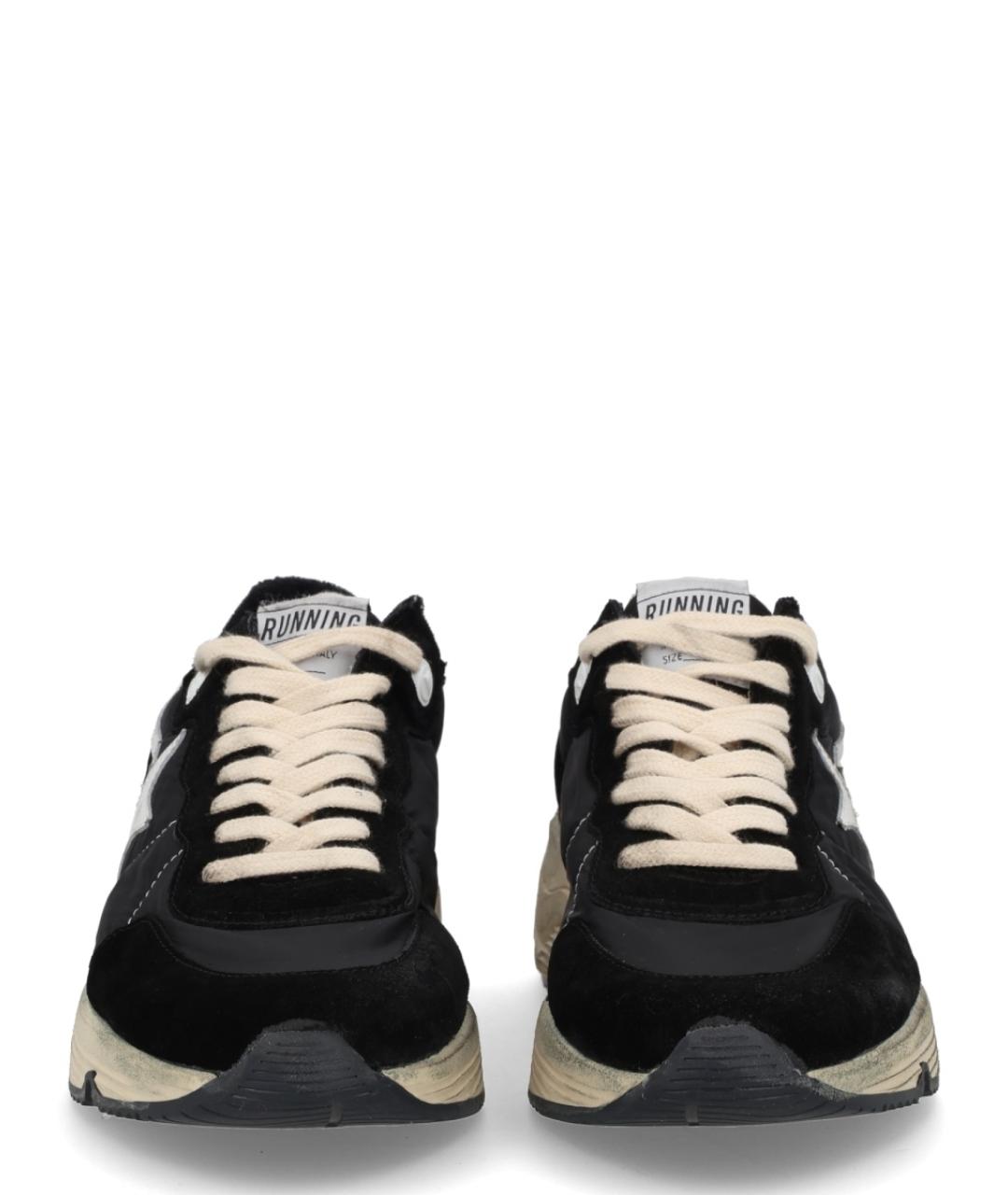 GOLDEN GOOSE DELUXE BRAND Черные текстильные низкие кроссовки / кеды, фото 7