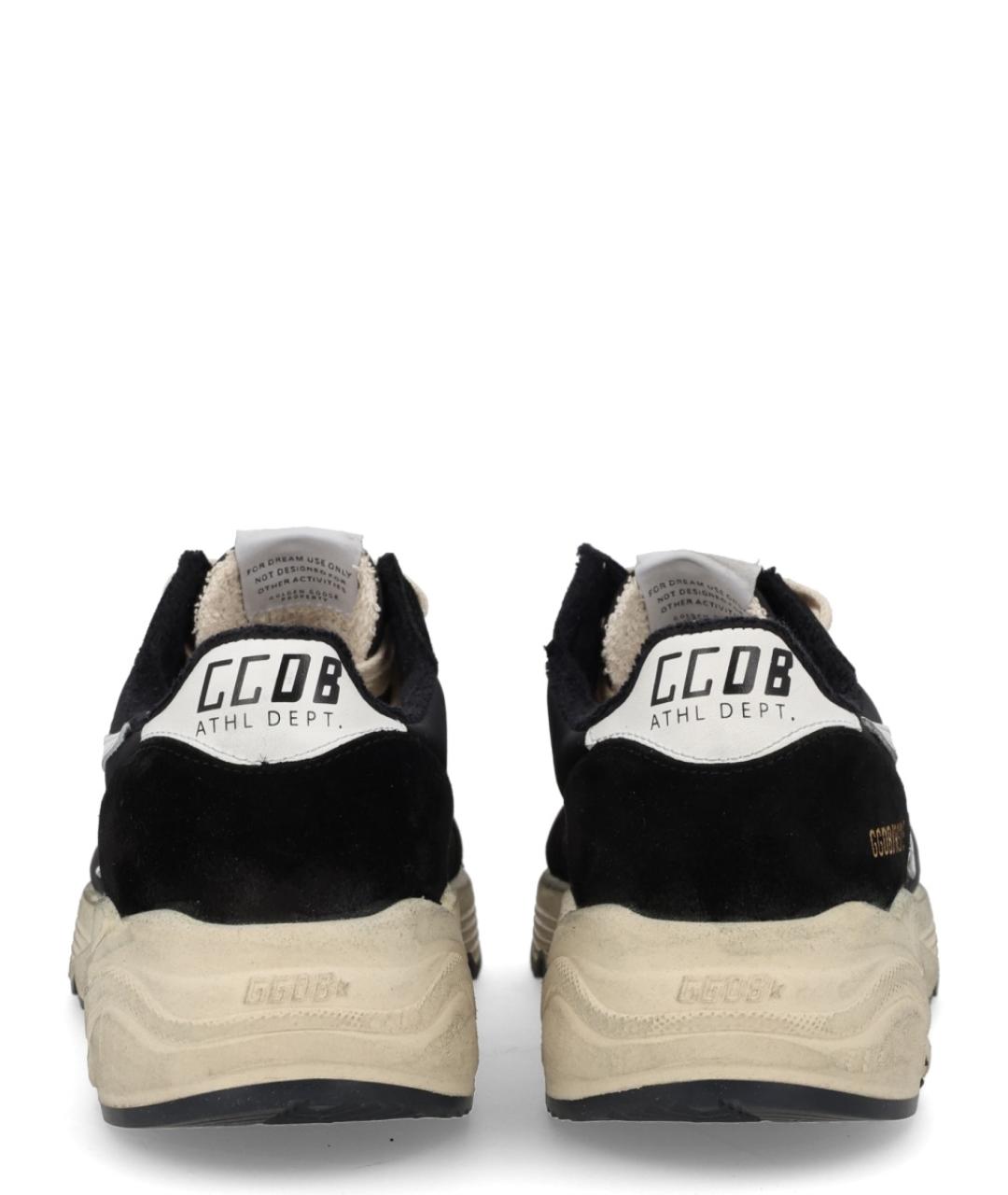 GOLDEN GOOSE DELUXE BRAND Черные текстильные низкие кроссовки / кеды, фото 8