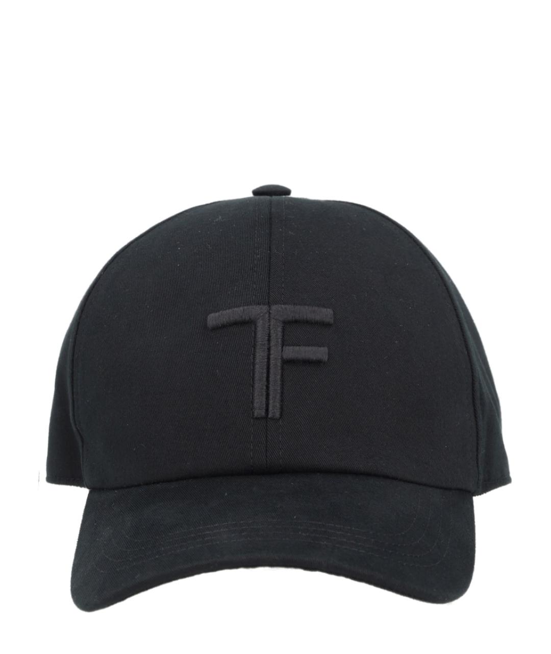 TOM FORD Черная хлопковая кепка/бейсболка, фото 1