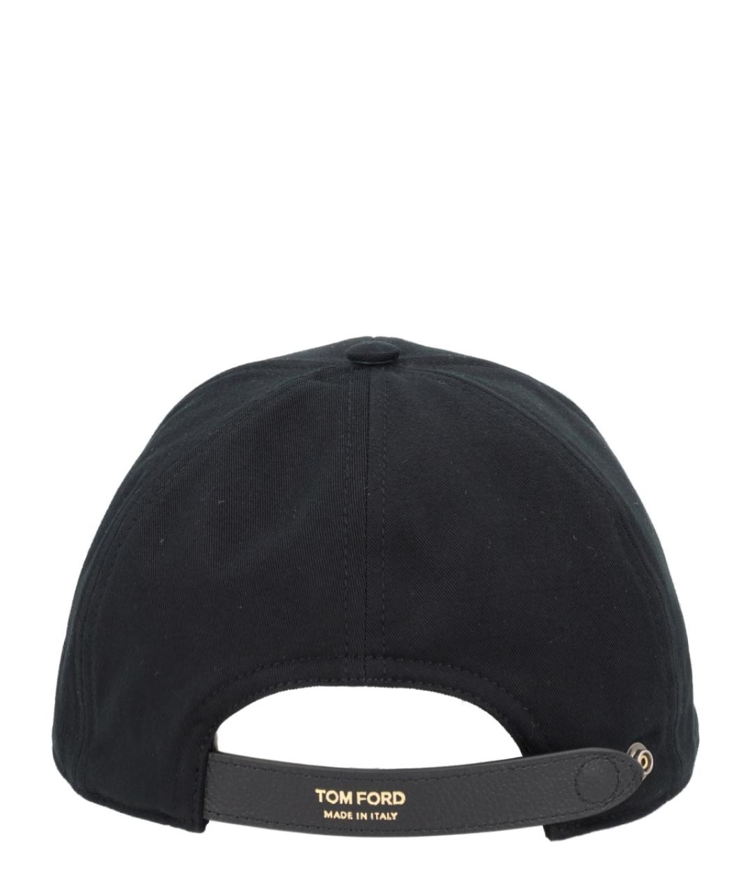 TOM FORD Черная хлопковая кепка/бейсболка, фото 3