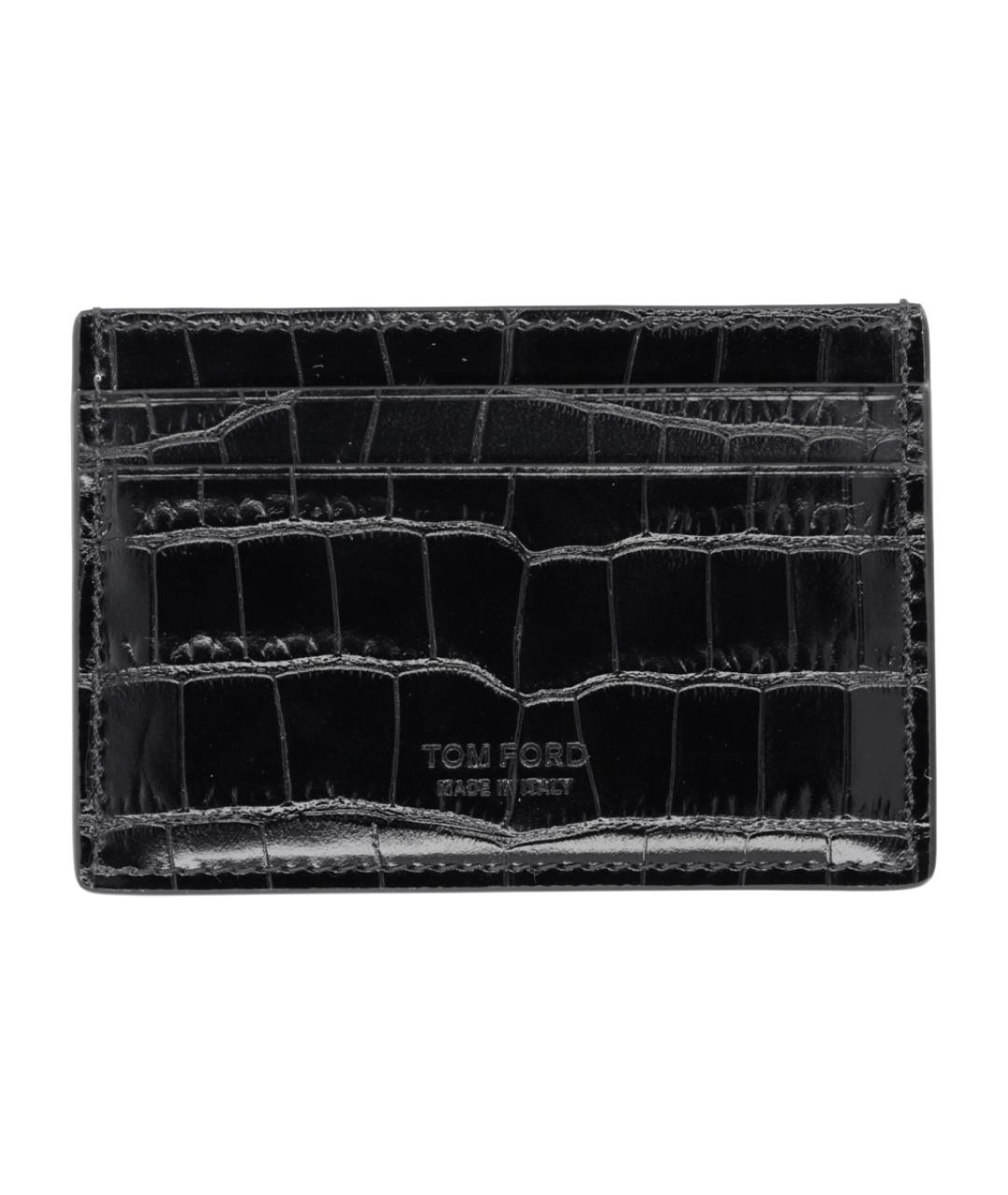 TOM FORD Черный кожаный кардхолдер, фото 1