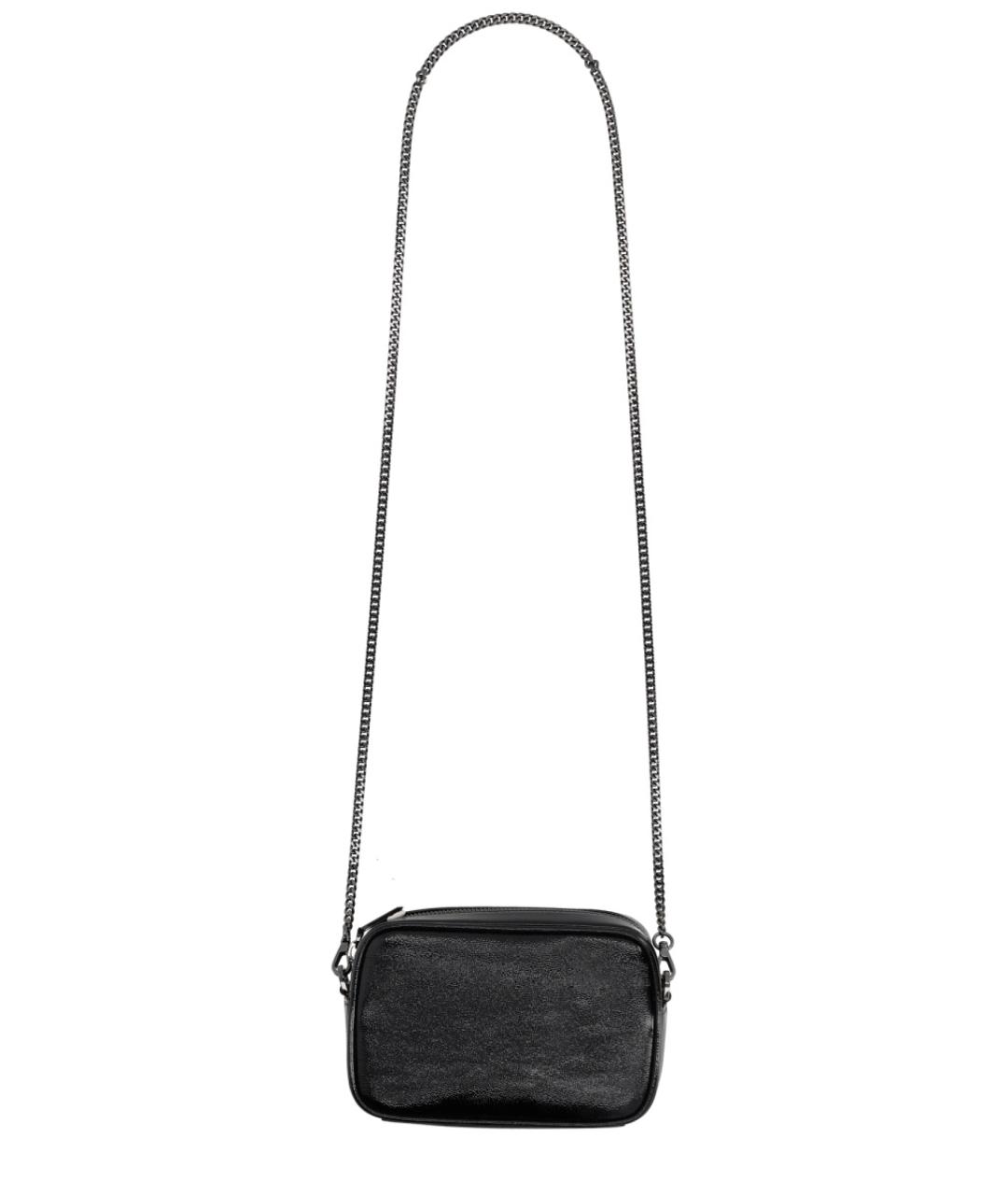 GOLDEN GOOSE DELUXE BRAND Черная кожаная сумка через плечо, фото 3