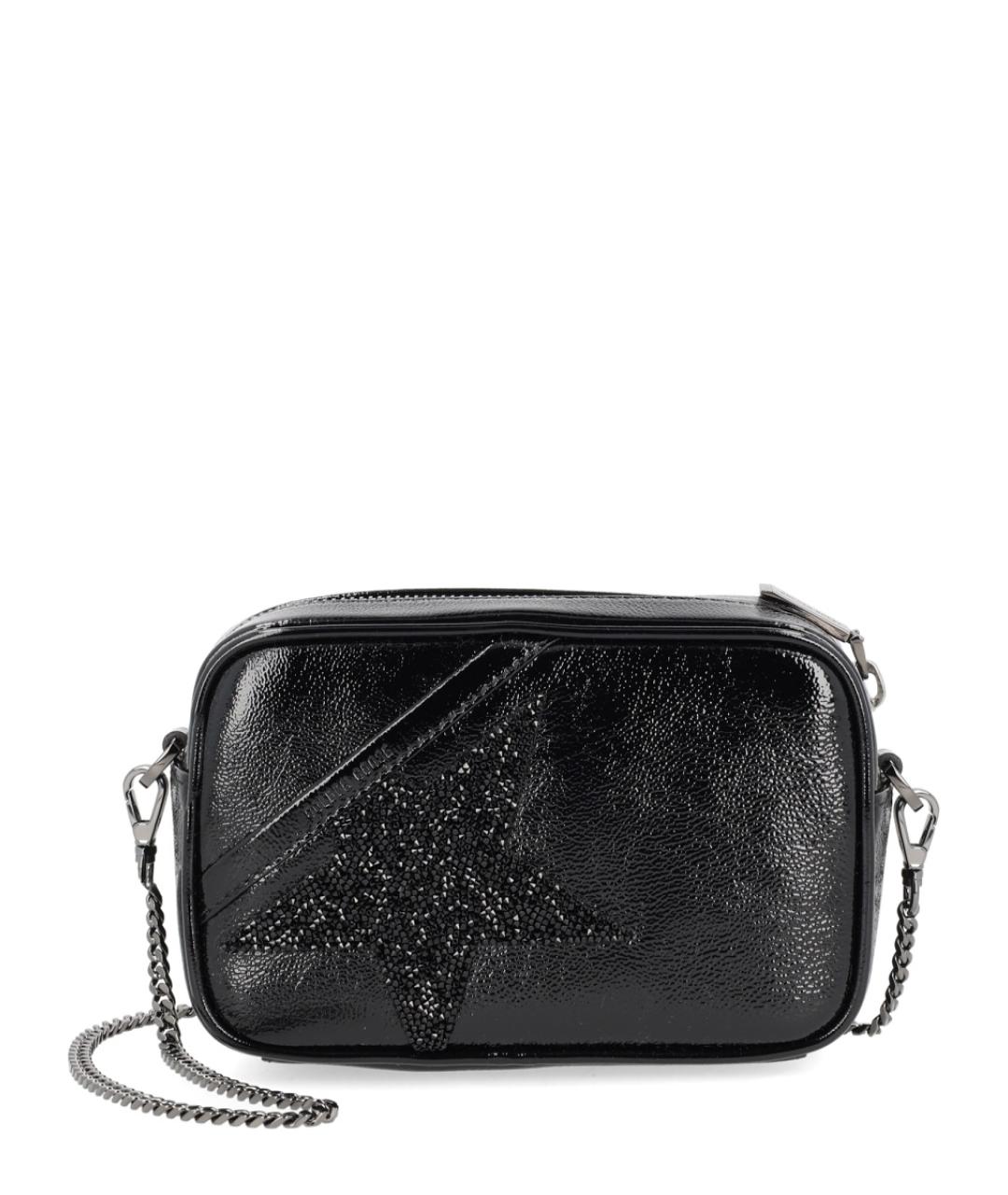 GOLDEN GOOSE DELUXE BRAND Черная кожаная сумка через плечо, фото 4