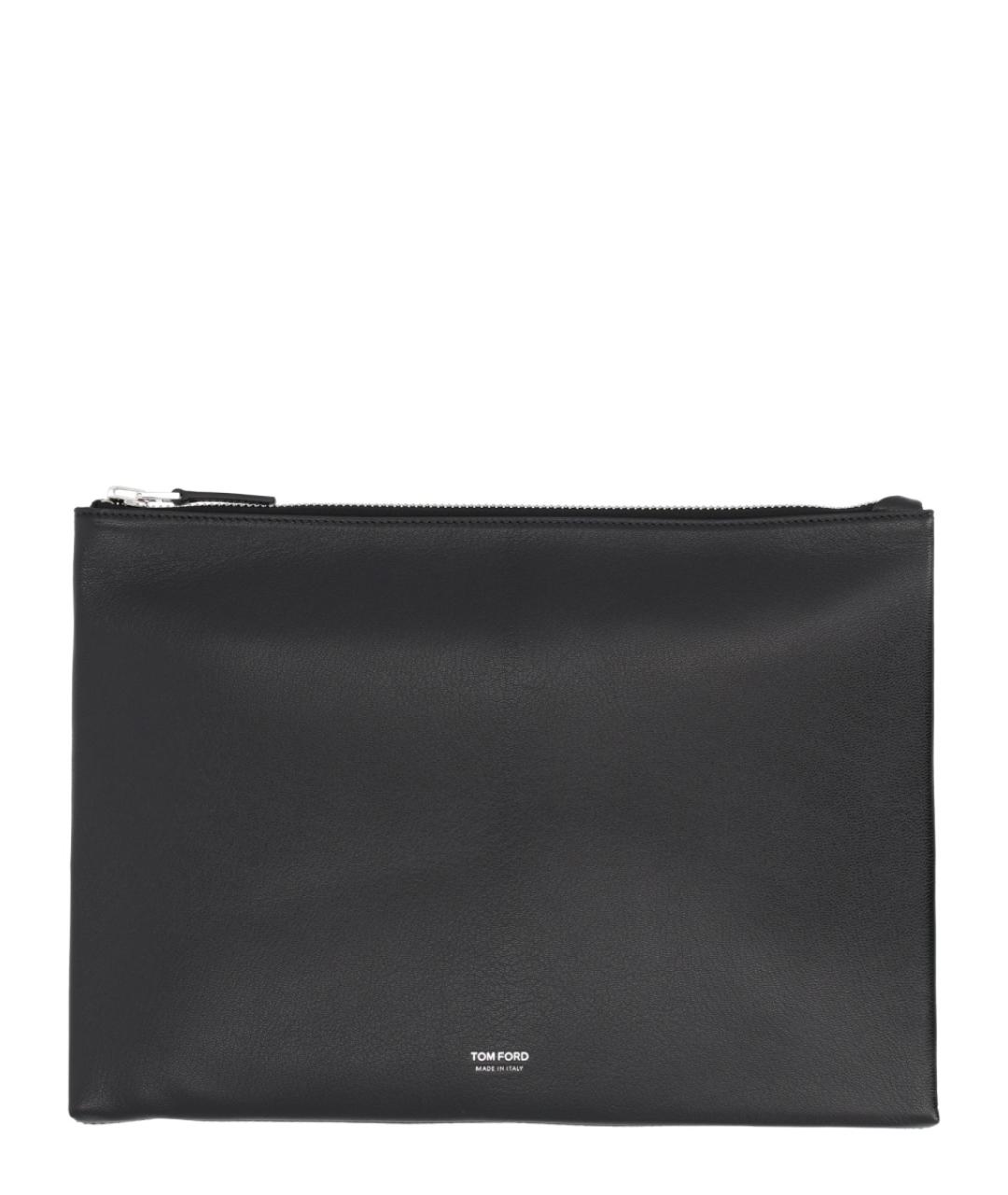 TOM FORD Черная кожаная папка для документов, фото 1