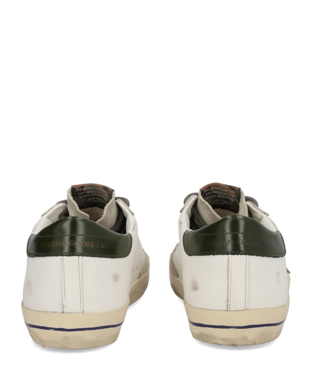 GOLDEN GOOSE DELUXE BRAND Белые кожаные низкие кроссовки / кеды, фото 4