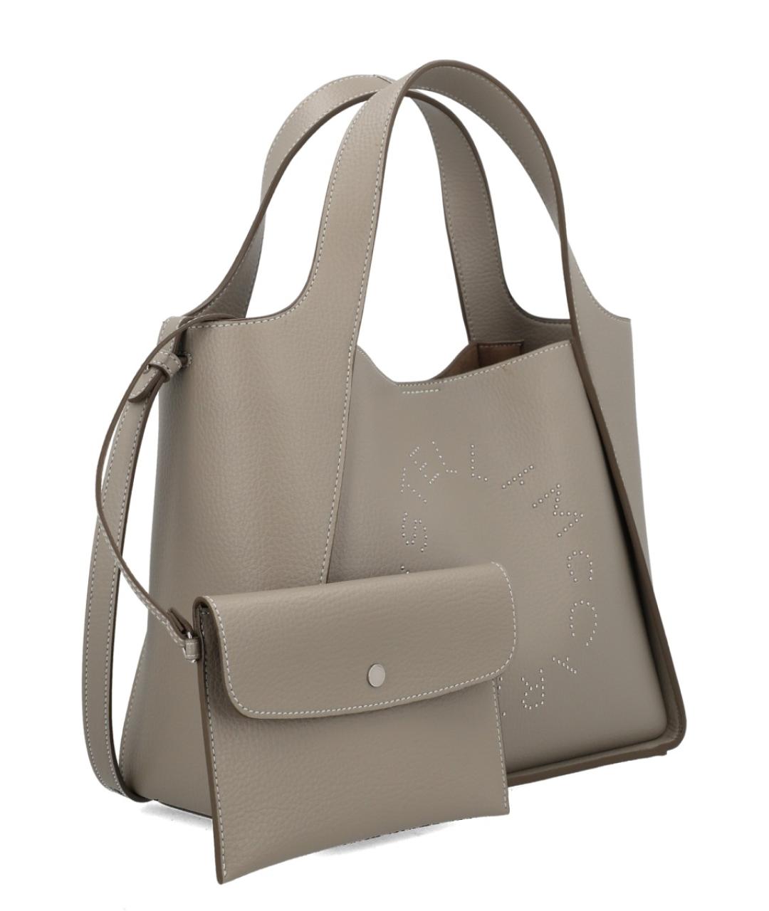 STELLA MCCARTNEY Серая сумка тоут из искусственной кожи, фото 2