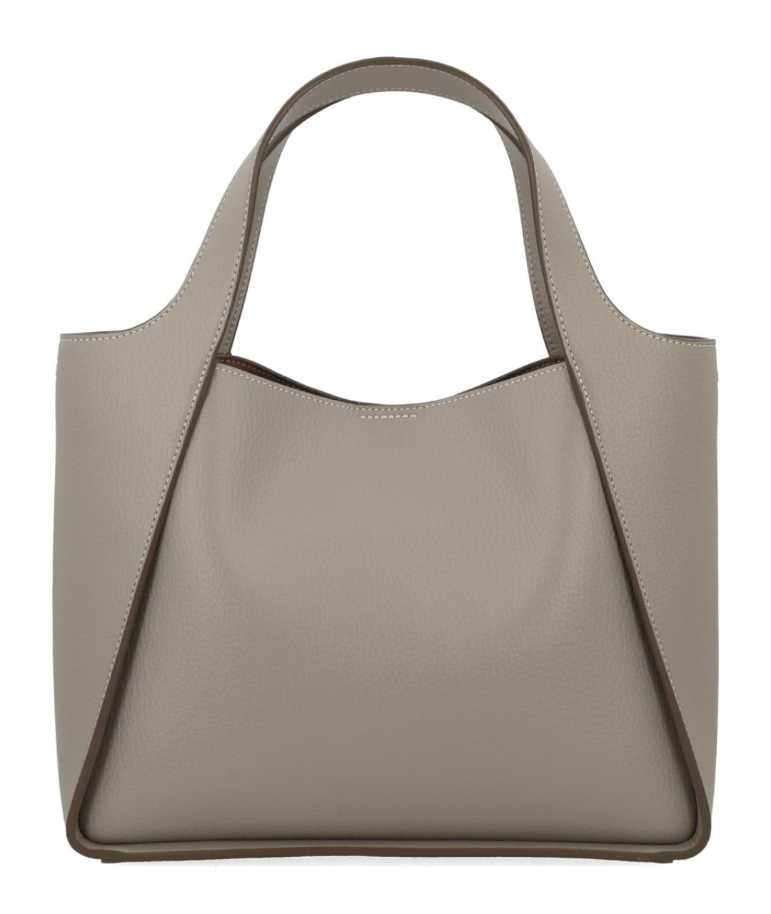 STELLA MCCARTNEY Серая сумка тоут из искусственной кожи, фото 1