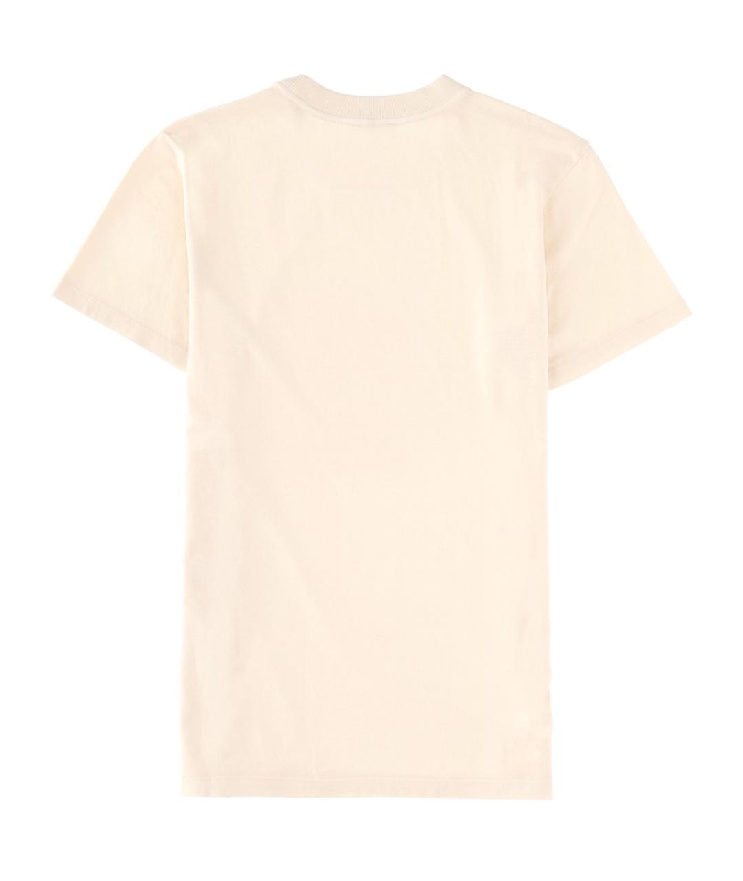 ISABEL MARANT ETOILE Бежевая хлопковая футболка, фото 2