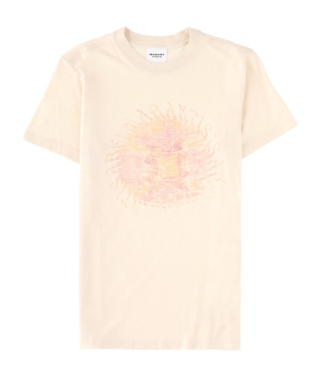 ISABEL MARANT ETOILE Бежевая хлопковая футболка, фото 1
