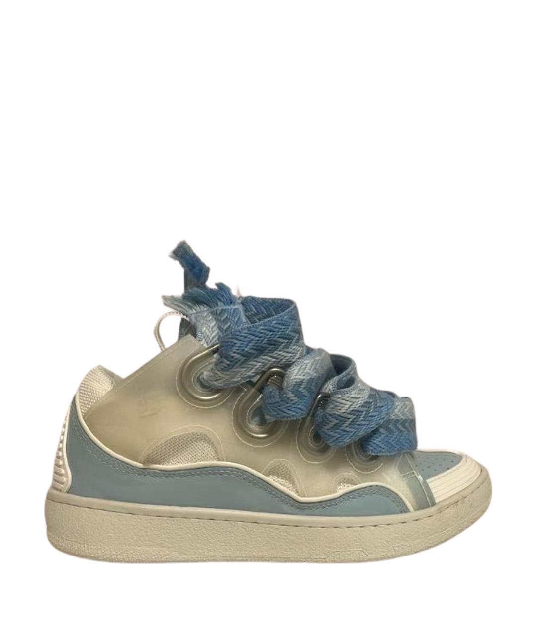 LANVIN Белые кожаные кеды, фото 1