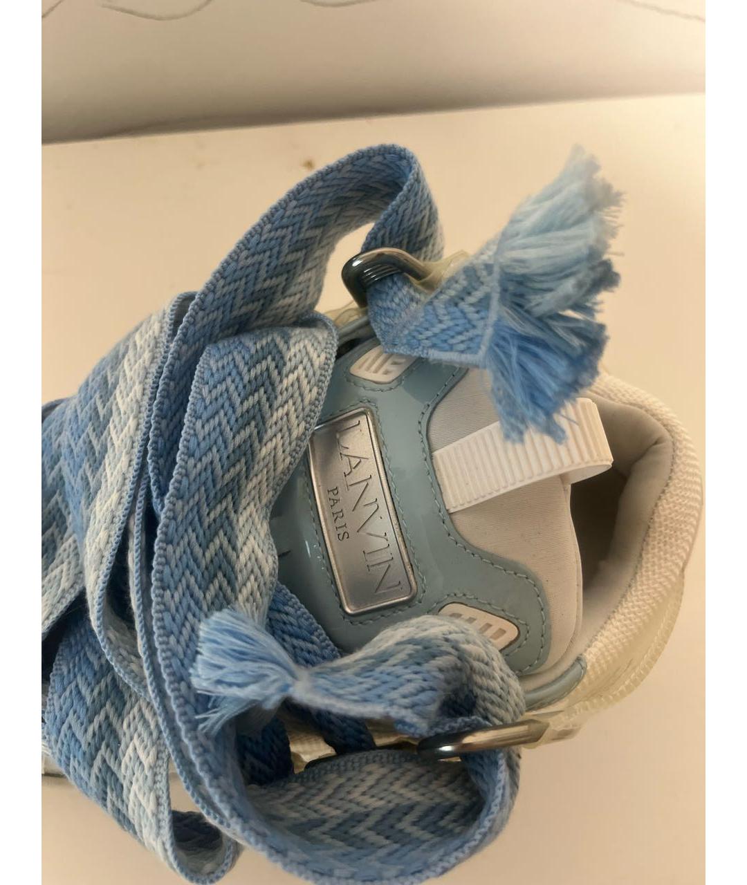 LANVIN Белые кожаные кеды, фото 4