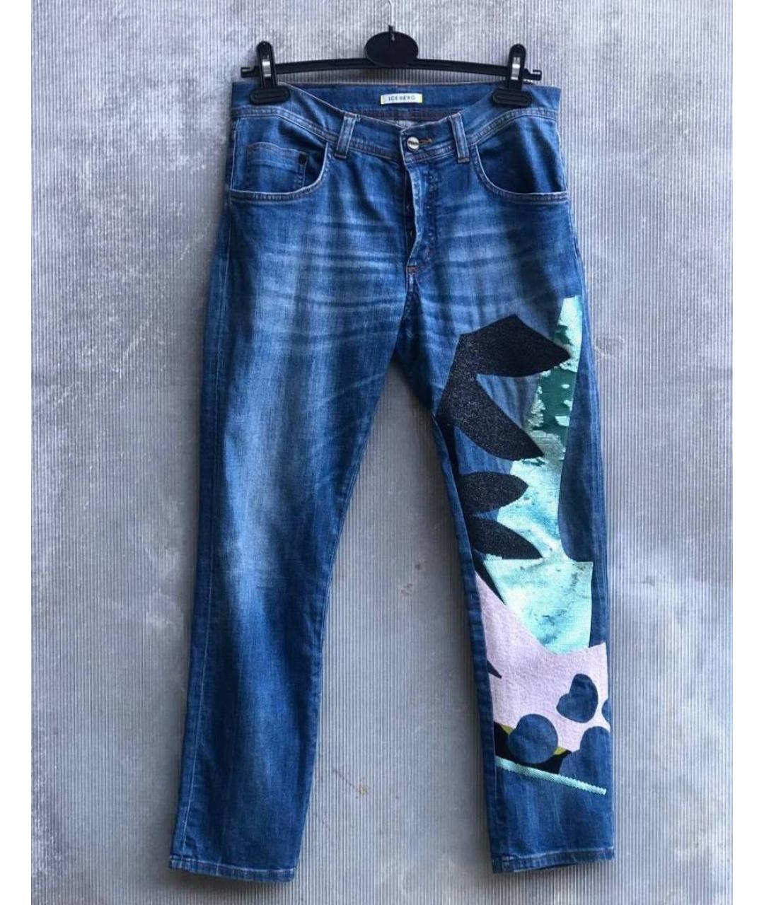 ICEBERG Хлопко-эластановые джинсы слим, фото 9