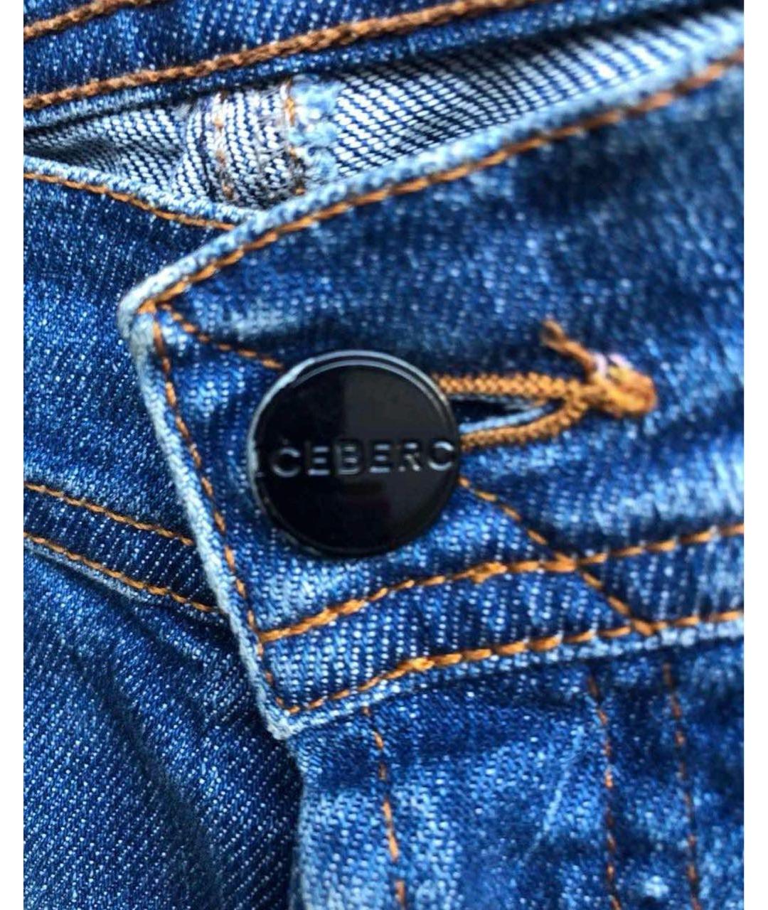ICEBERG Хлопко-эластановые джинсы слим, фото 5