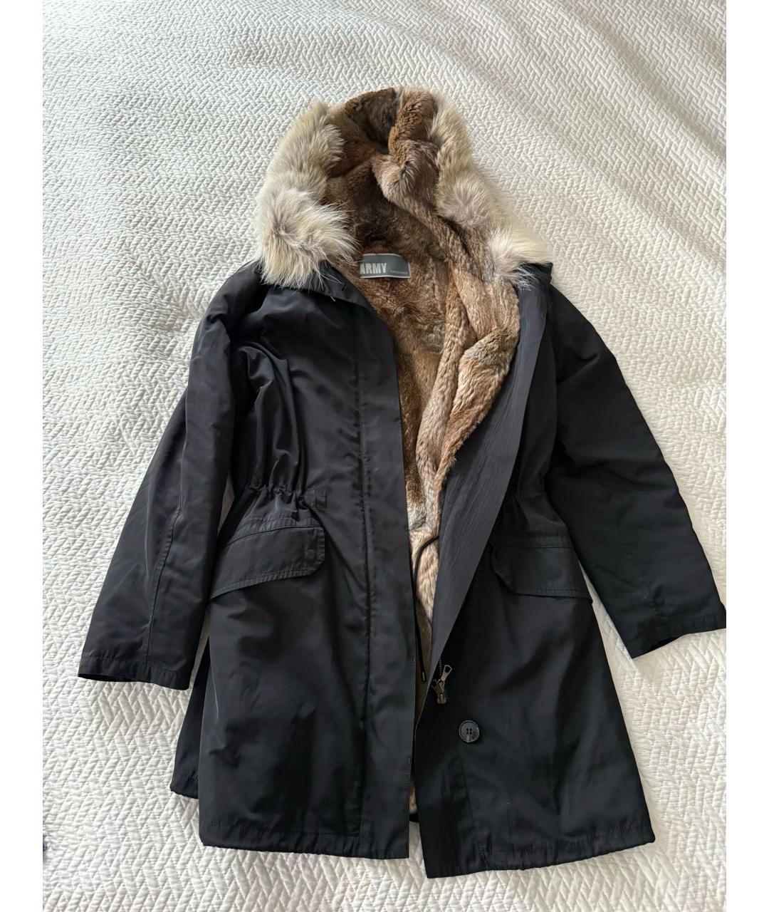 ARMY YVES SALOMON Черная парка, фото 5