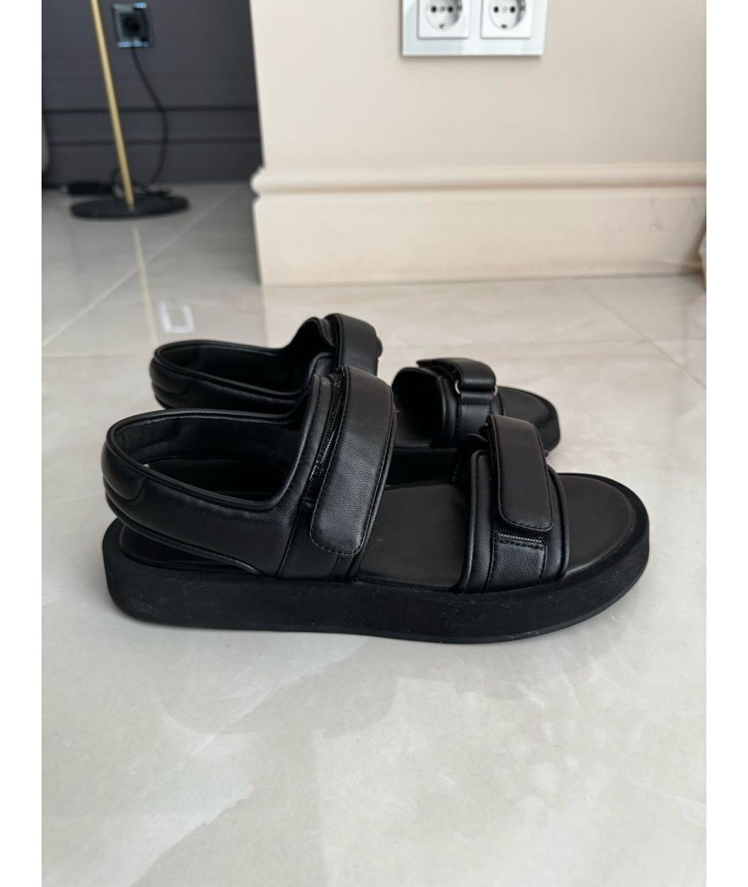12 STOREEZ Черные кожаные сандалии, фото 9