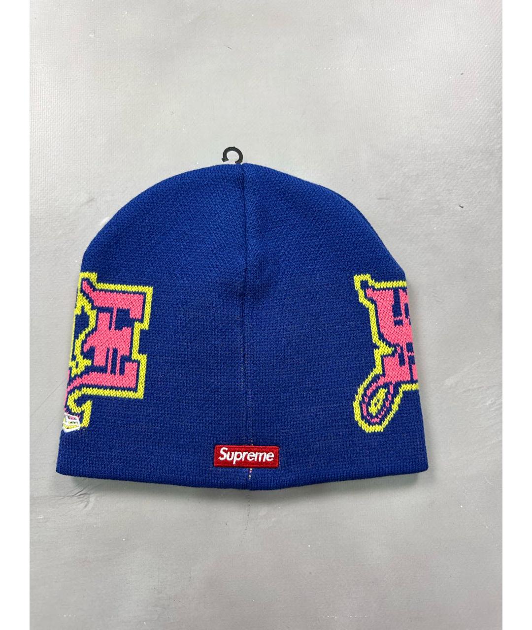 SUPREME Синяя шерстяная шапка, фото 7
