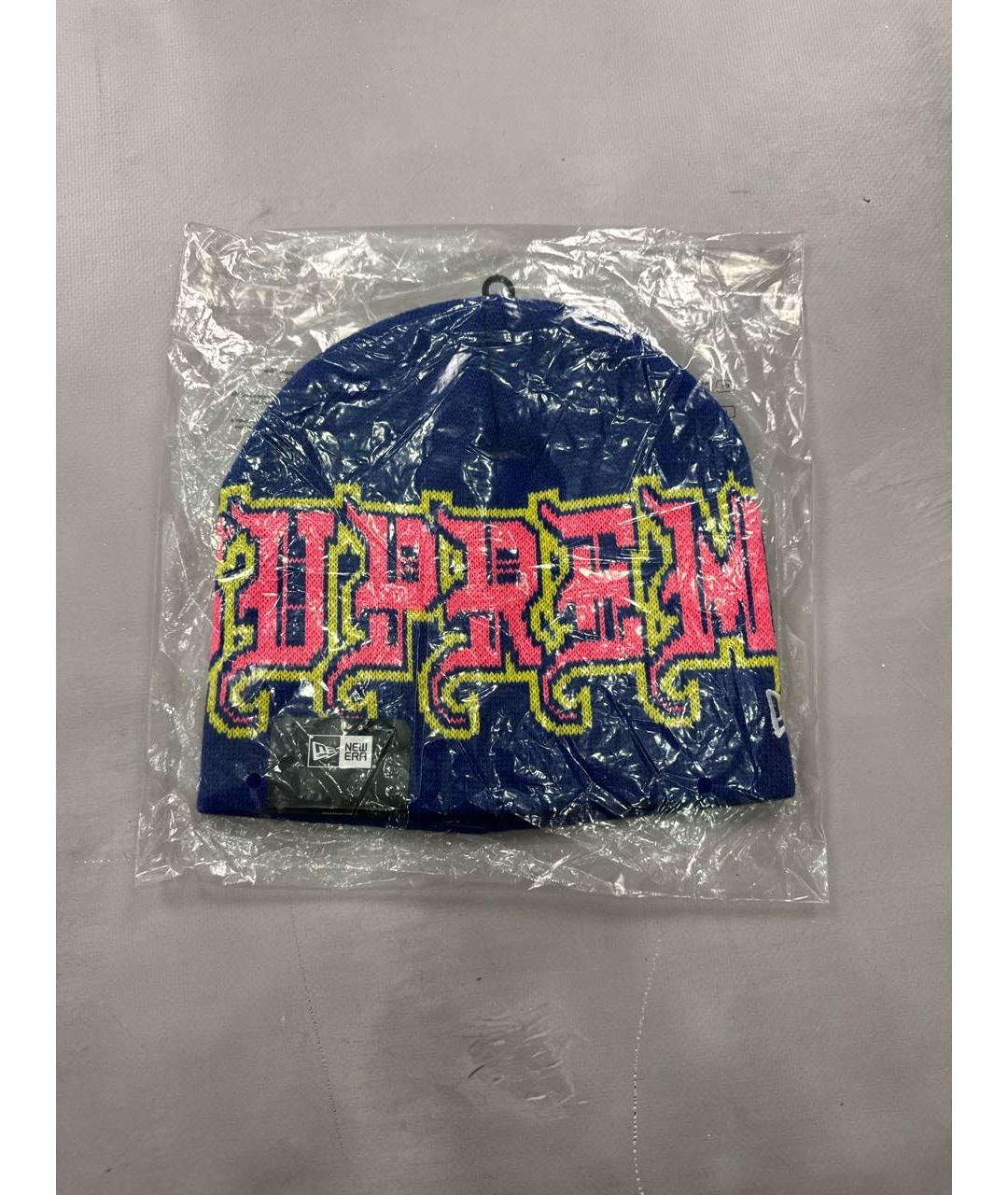 SUPREME Синяя шерстяная шапка, фото 3