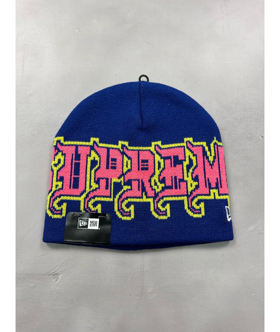 SUPREME Синяя шерстяная шапка, фото 6