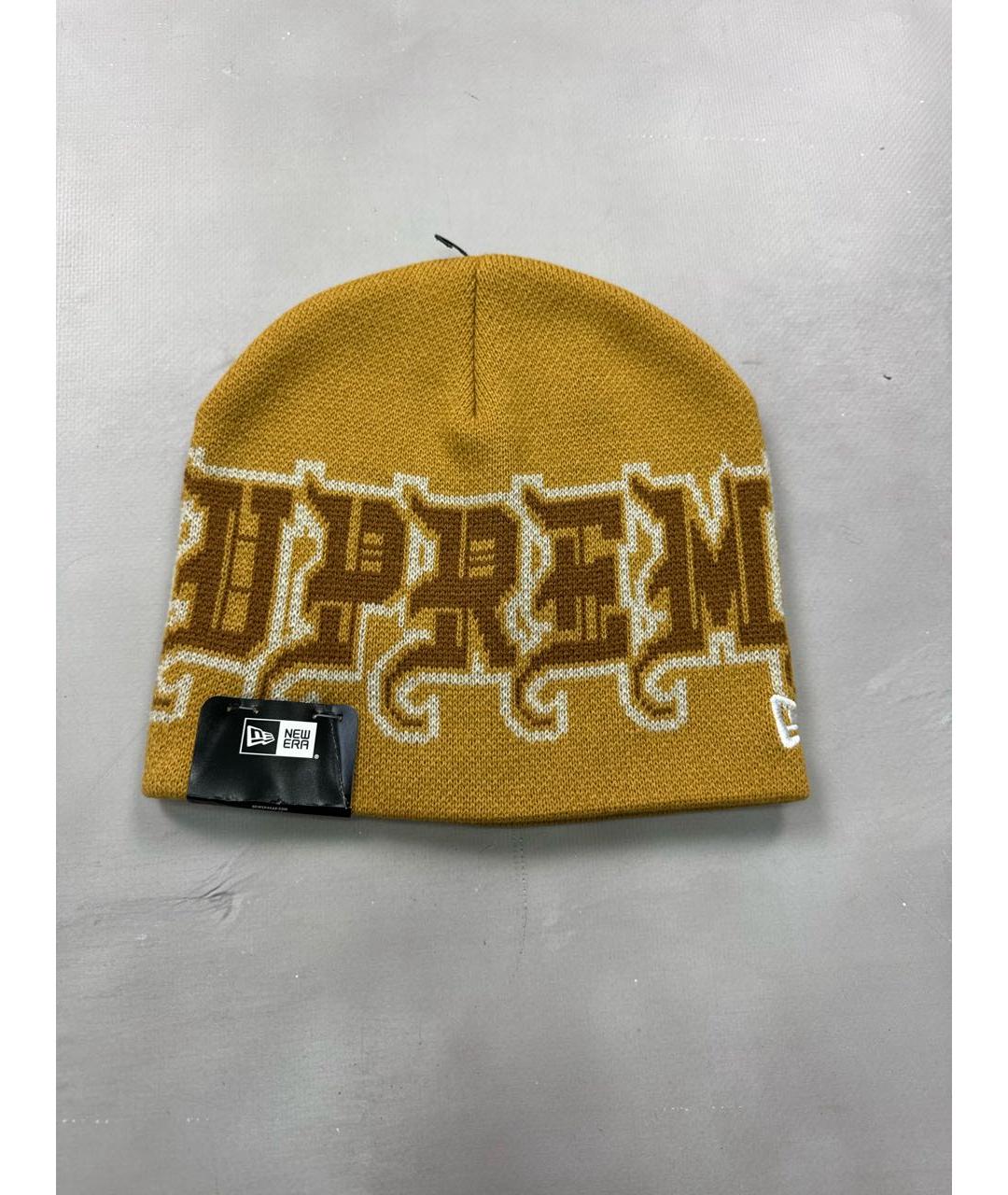 SUPREME Бежевая шерстяная шапка, фото 6