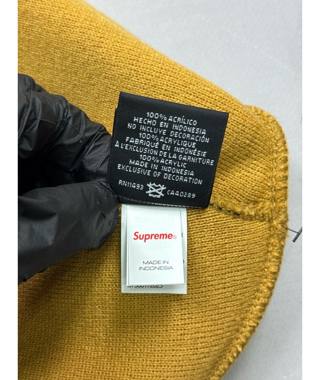 SUPREME Бежевая шерстяная шапка, фото 8