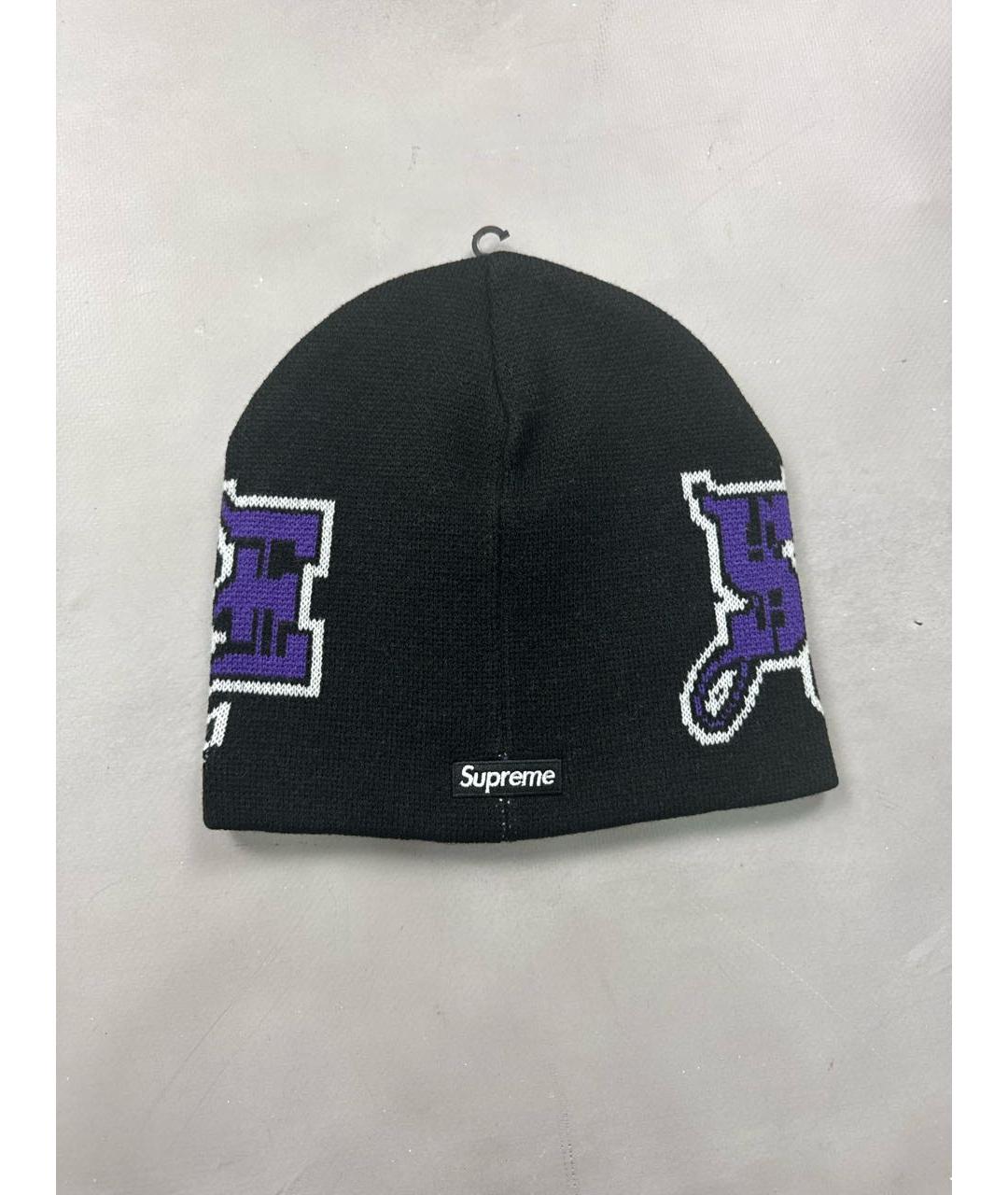 SUPREME Черная шапка, фото 8