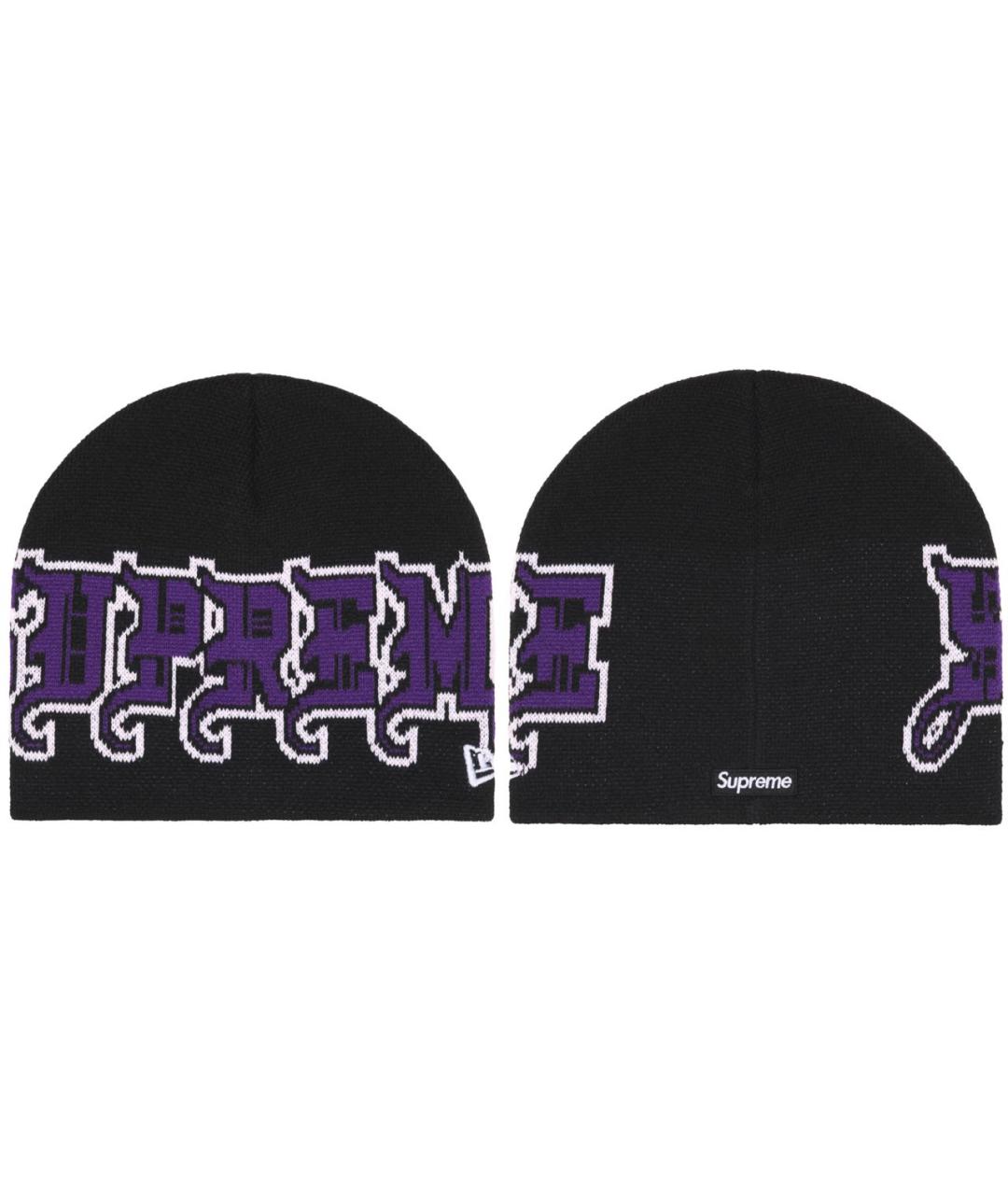 SUPREME Черная шапка, фото 2