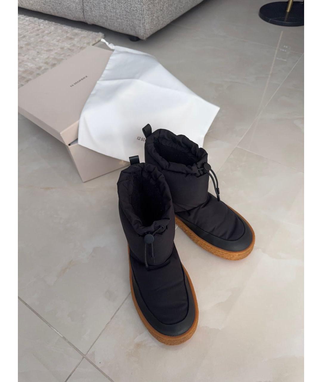 12 STOREEZ Черные полусапоги, фото 5