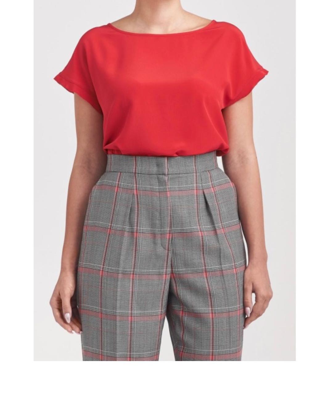 ESCADA Красная шелковая футболка, фото 2