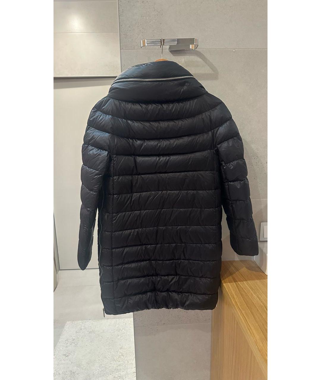 DIEGO M Черный полиэстеровый пуховик, фото 2