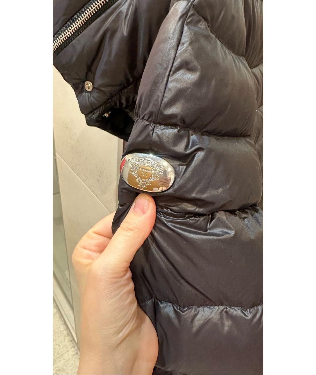 DIEGO M Черный полиэстеровый пуховик, фото 4