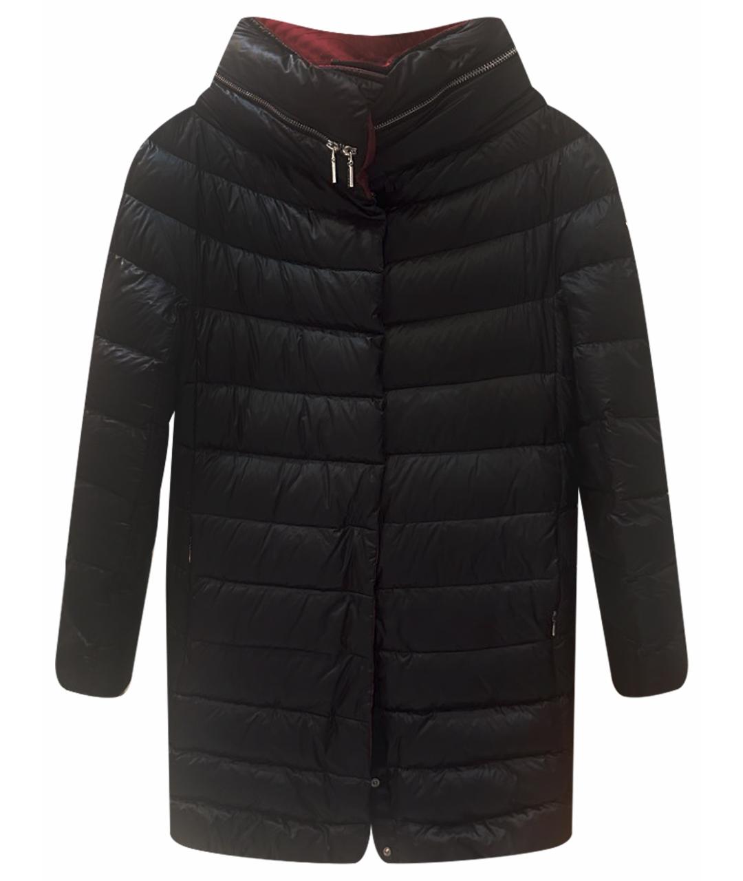 DIEGO M Черный полиэстеровый пуховик, фото 1